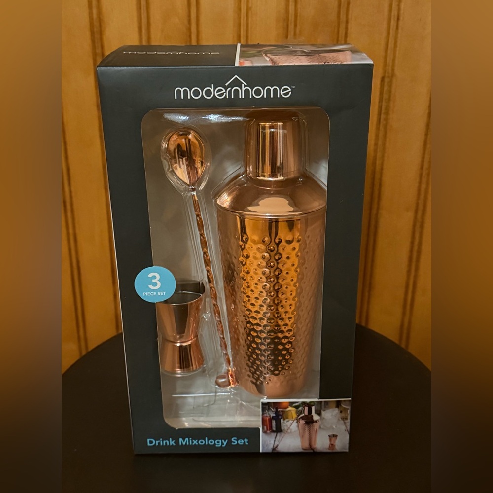 Copper Barware Set